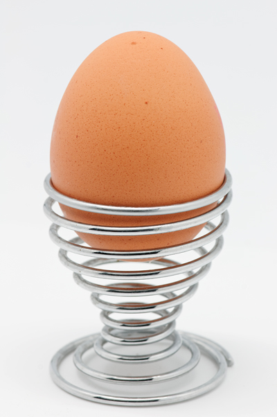 Egg spiral egg cup