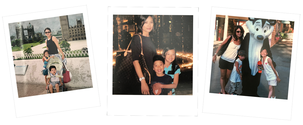 Kris and her beautiful children Jaclyn & Ryu. Krs Kim with Kids